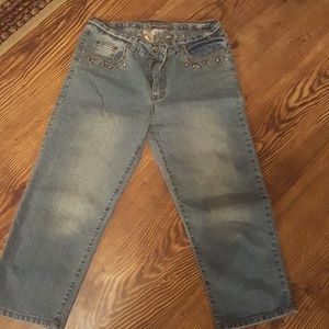 Jeans with rhinestones and Design
